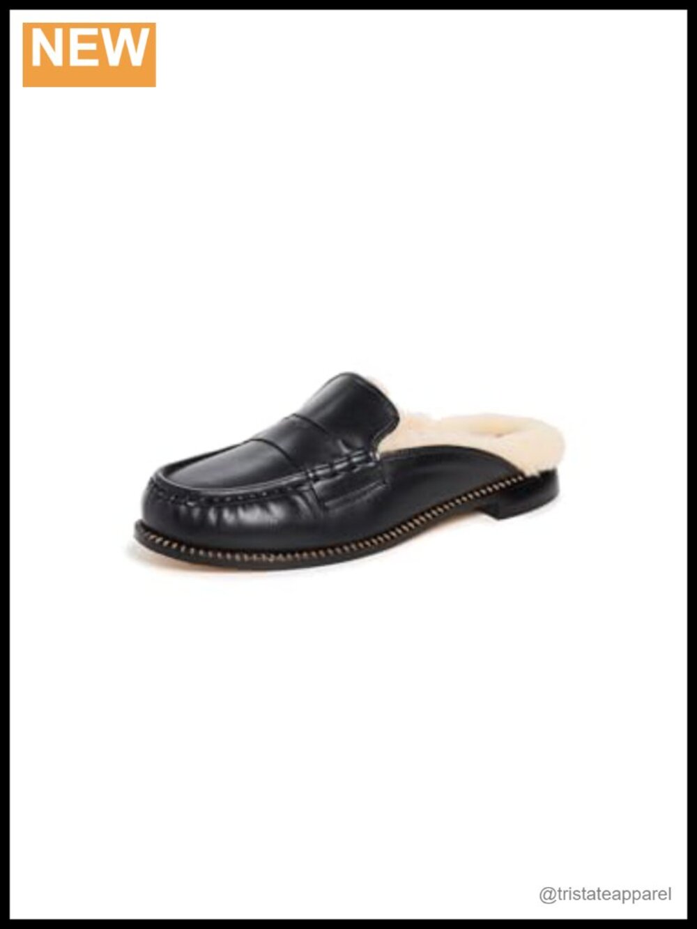 Freda Salvador Temi Flats Calfskin Shearling Lined Slip On Loafers